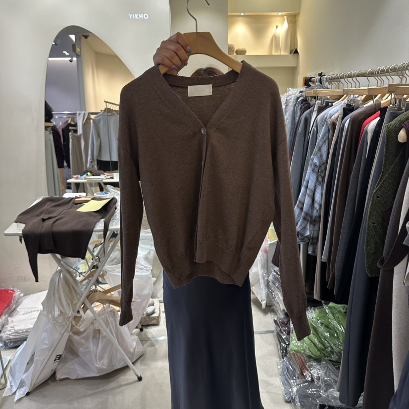 YIKHO STYLE韓國代購女裝新品人氣休閑推薦時尚真品針織衫YIKHO STYLE針織衫圖色3