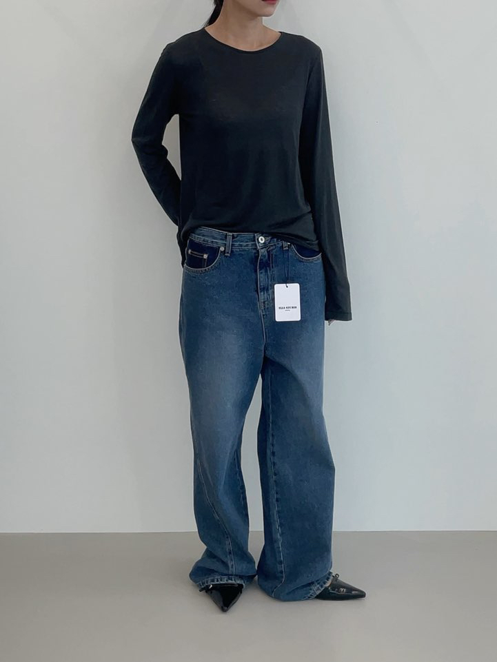 ELIA韓國代購女士新品人氣時尚熱賣推薦休閑真品牛仔褲ELIA牛仔褲