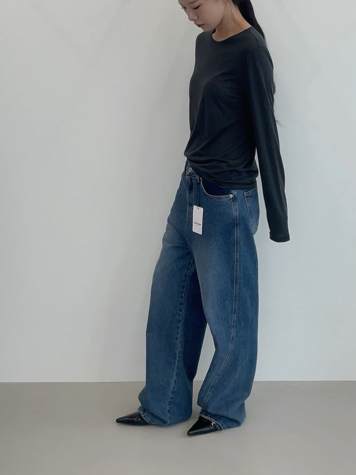 ELIA韓國代購女士新品人氣時尚熱賣推薦休閑真品牛仔褲ELIA牛仔褲