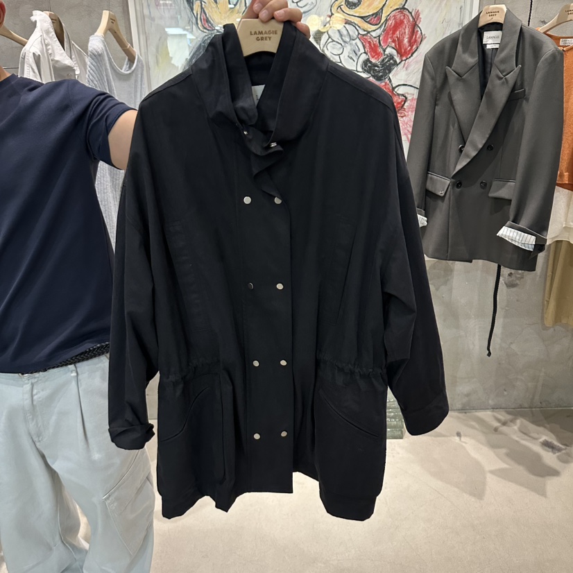 LAMAGIEPIE/LAMAGIE GREY韓國直郵女裝新品熱賣夾克口袋LAMAGIEPIE/LAMAGIE GREY夾克圖色3