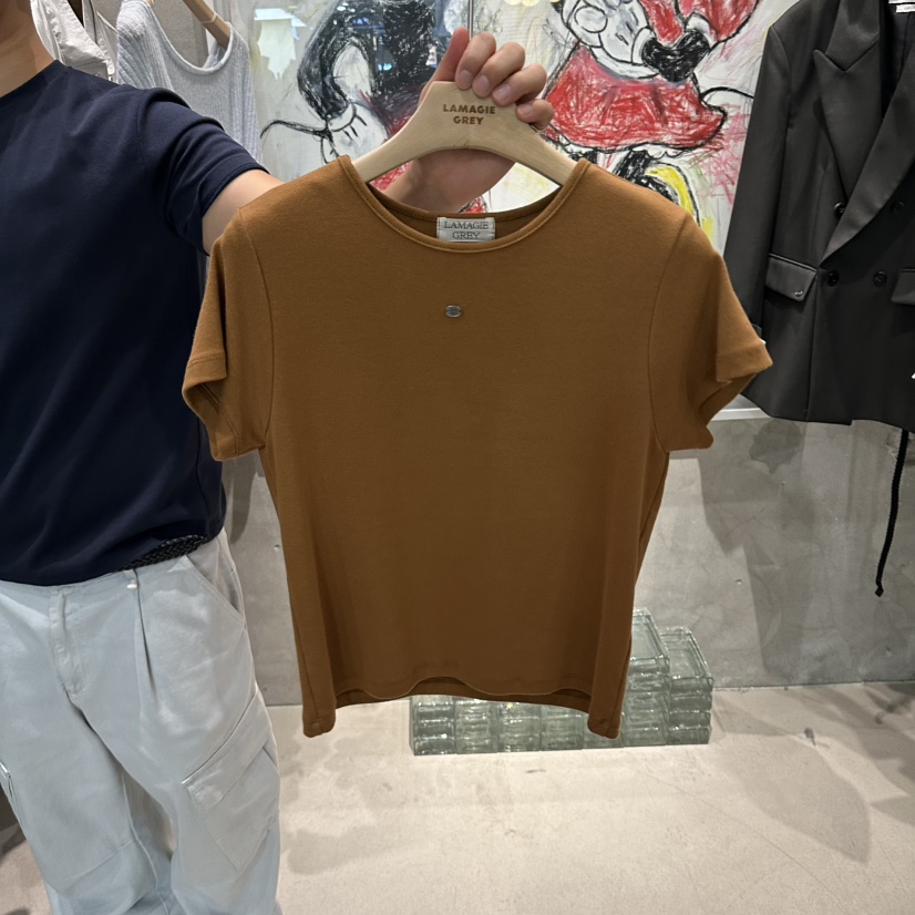LAMAGIEPIE/LAMAGIE GREY東大門實拍女裝新品時尚人氣T恤LAMAGIEPIE/LAMAGIE GREYT恤圖色2