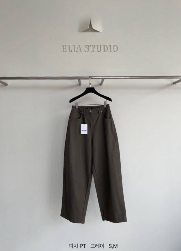 ELIA東大門代購女裝新品推薦人氣時尚熱賣休閑真品休閑褲ELIA休閑褲圖色1灰色
