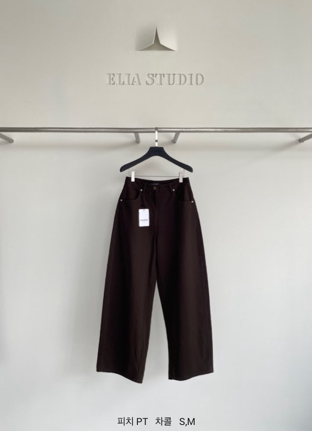ELIA東大門代購女裝新品推薦人氣時尚熱賣休閑真品休閑褲ELIA休閑褲圖色2墨色
