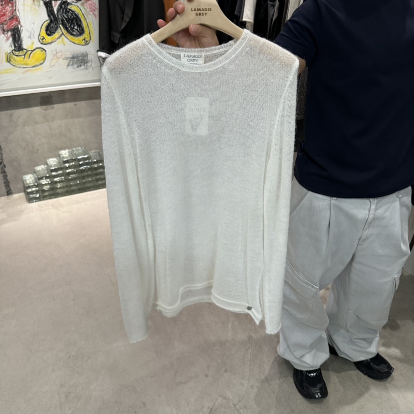 LAMAGIEPIE/LAMAGIE GREY東大門代購女士新款休閑長袖T恤LAMAGIEPIE/LAMAGIE GREY長袖T恤圖色1白色