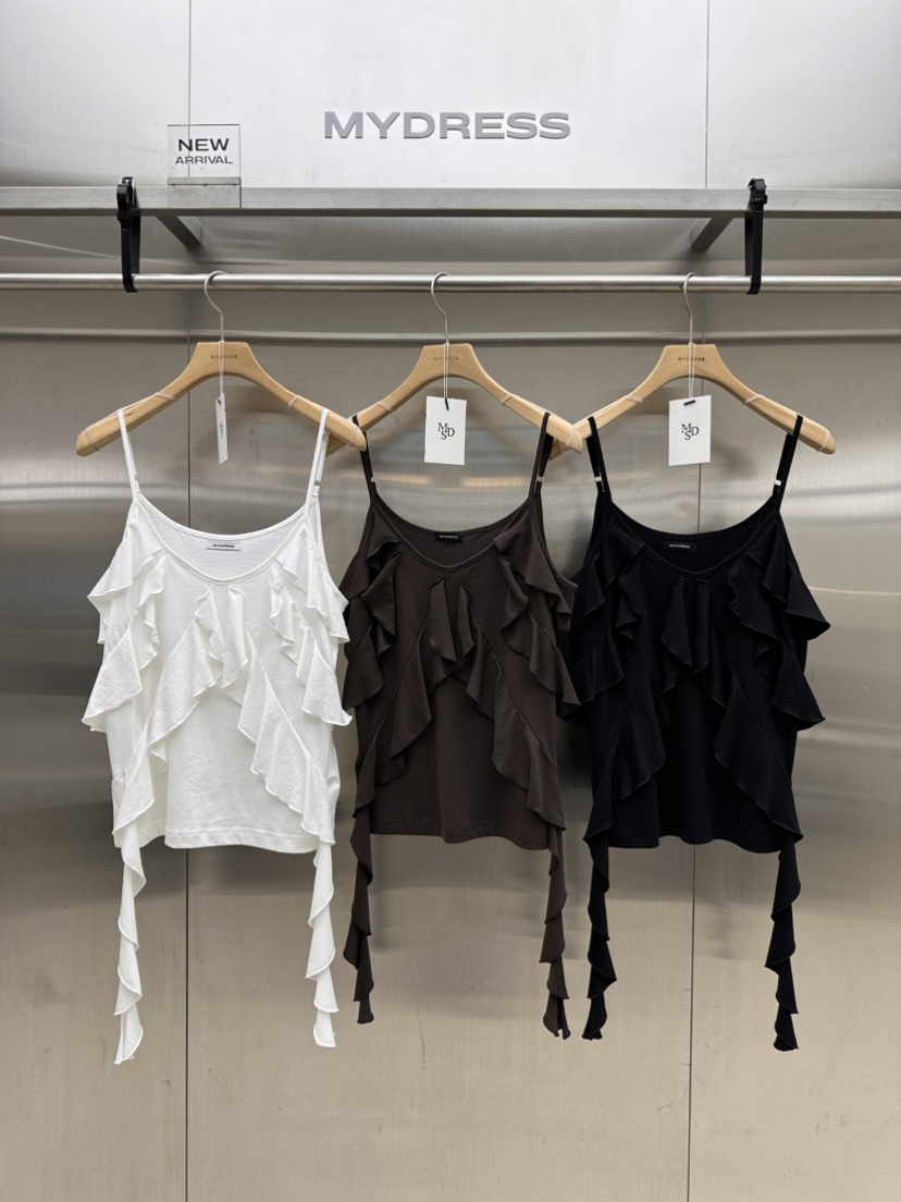 MYDRESS東大門實拍女裝新品真品人氣推薦休閑時尚吊帶背心MYDRESS吊帶/背心
