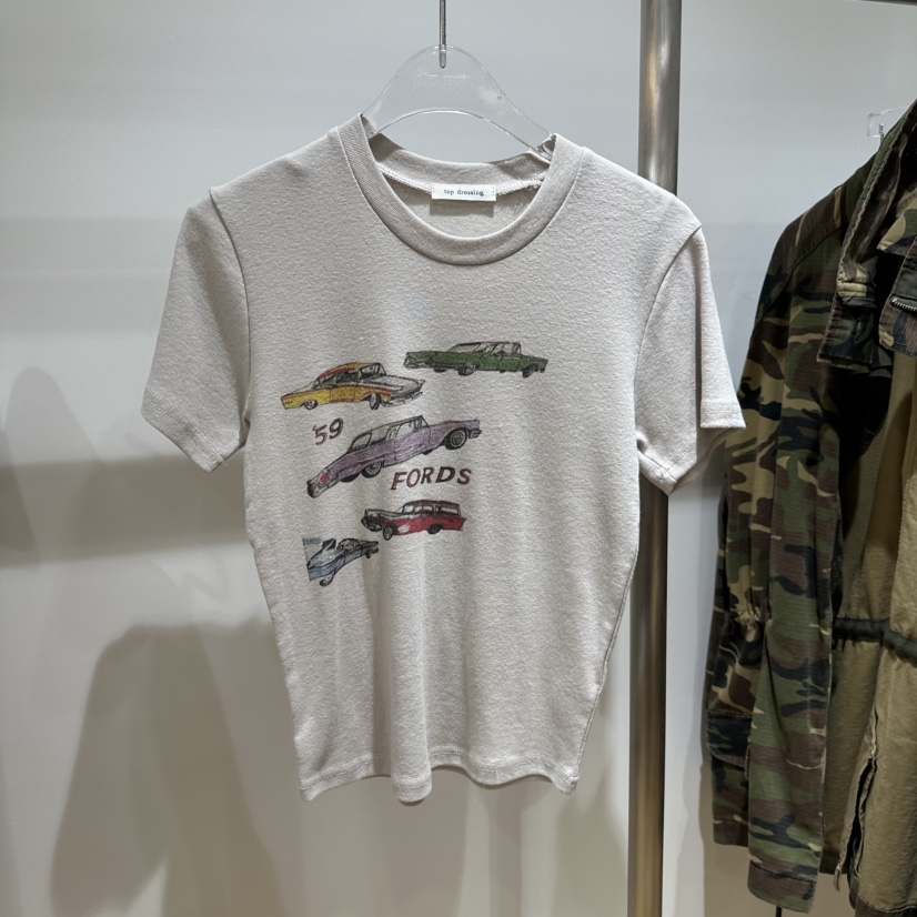 TOPDRESSING東大門直郵女裝新品時尚熱賣休閑人氣真品T恤TOPDRESSINGT恤圖色2米色