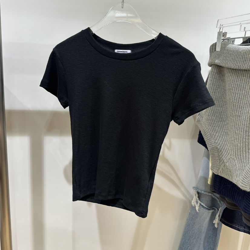 TOPDRESSING韓國直郵女裝新款時尚真品推薦人氣休閑熱賣T恤TOPDRESSINGT恤圖色5