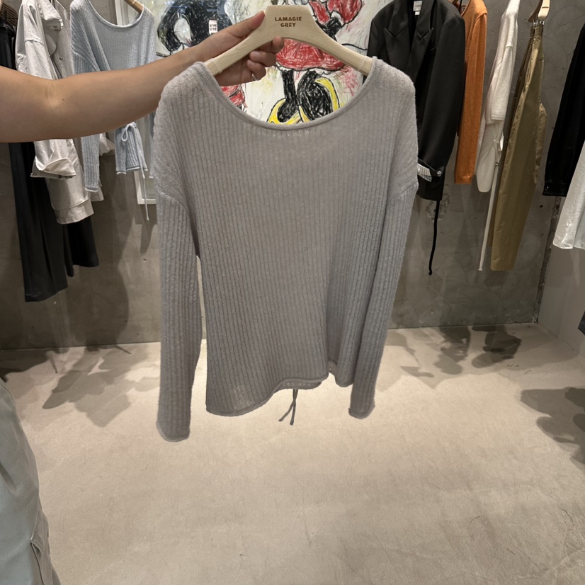 LAMAGIEPIE/LAMAGIE GREY東大門實拍女士新品休閑針織衫蝴蝶結LAMAGIEPIE/LAMAGIE GREY針織衫圖色2