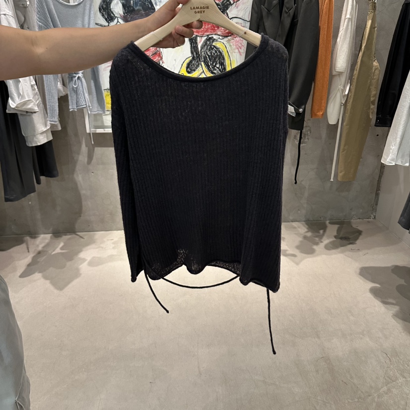LAMAGIEPIE/LAMAGIE GREY東大門實拍女士新品休閑針織衫蝴蝶結LAMAGIEPIE/LAMAGIE GREY針織衫圖色3