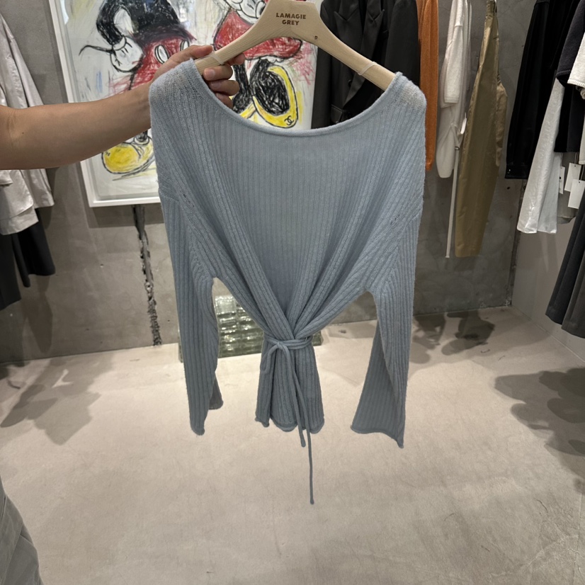 LAMAGIEPIE/LAMAGIE GREY東大門實拍女士新品休閑針織衫蝴蝶結LAMAGIEPIE/LAMAGIE GREY針織衫圖色4