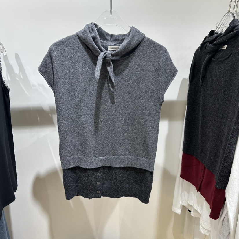 TOPDRESSING韓國直郵女裝新品時尚休閑熱賣人氣針織衫圍巾TOPDRESSING針織衫圖色1