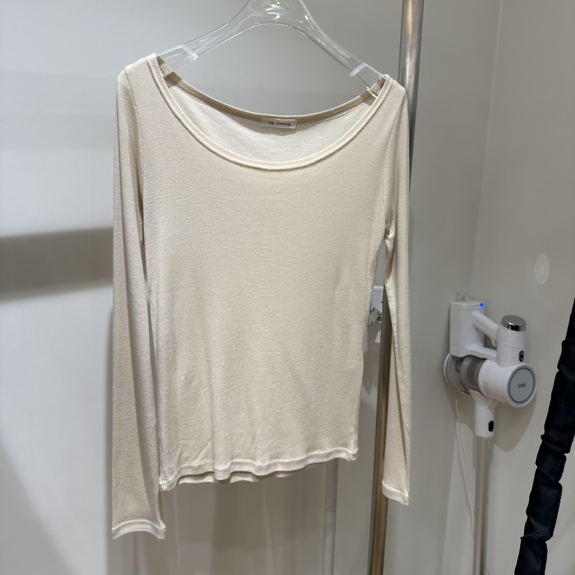 TOPDRESSING韓國代購女士新品推薦時尚熱賣人氣休閑長袖T恤TOPDRESSING長袖T恤圖色2米色