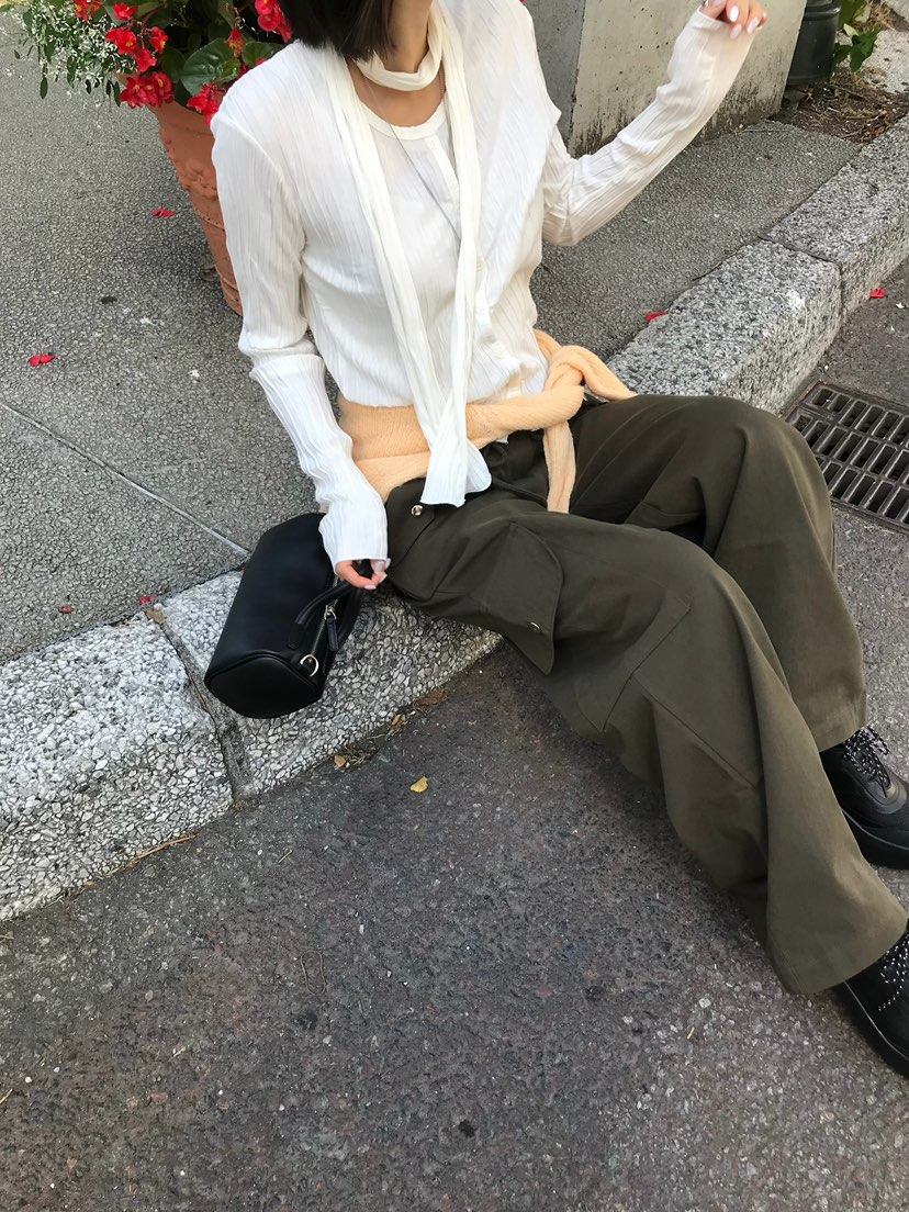 ESCHER韓國直郵女裝新品推薦時尚真品休閑人氣熱賣休閑褲ESCHER休閑褲