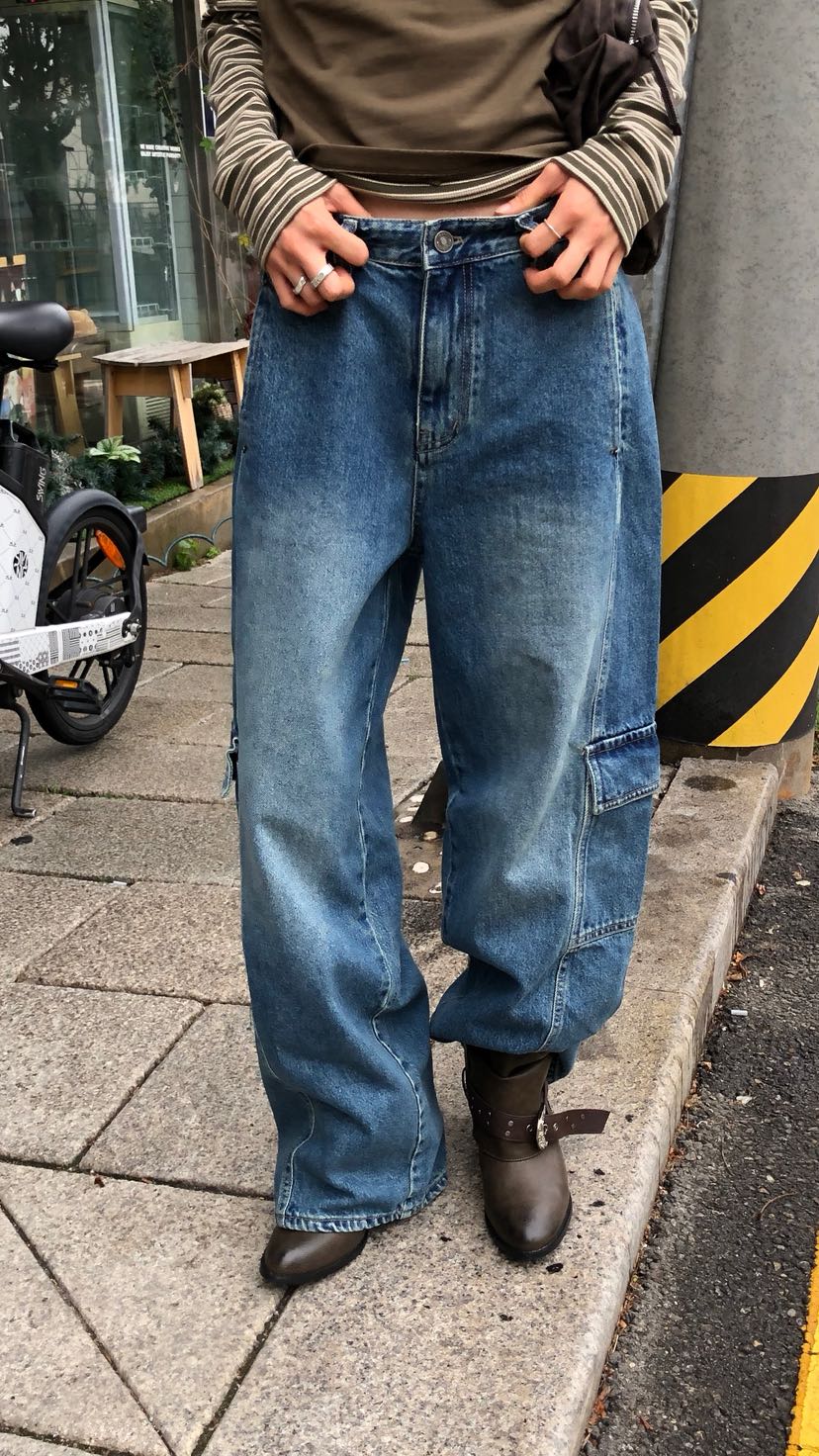 OVER RICH韓國代購女裝新品時尚熱賣推薦真品人氣牛仔褲OVER RICH牛仔褲