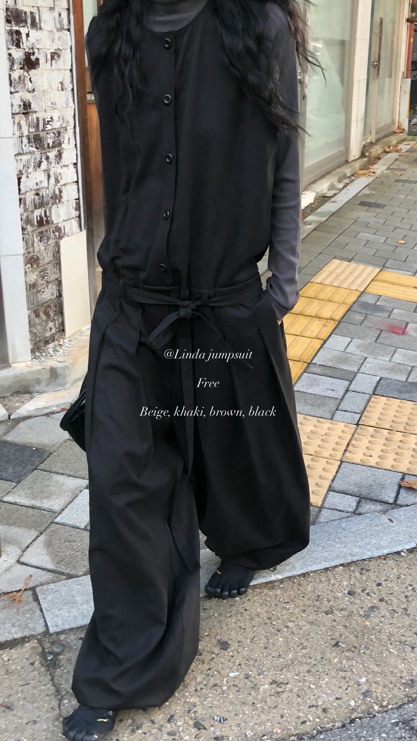 OVER RICH東大門代購女裝新品真品休閑推薦連體褲含腰帶OVER RICH連體褲