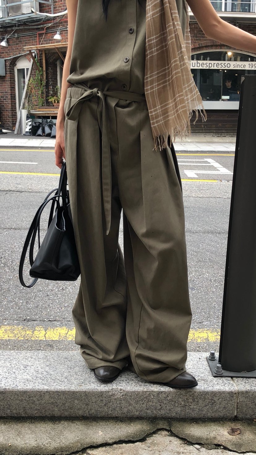 OVER RICH東大門代購女裝新品真品休閑推薦連體褲含腰帶OVER RICH連體褲