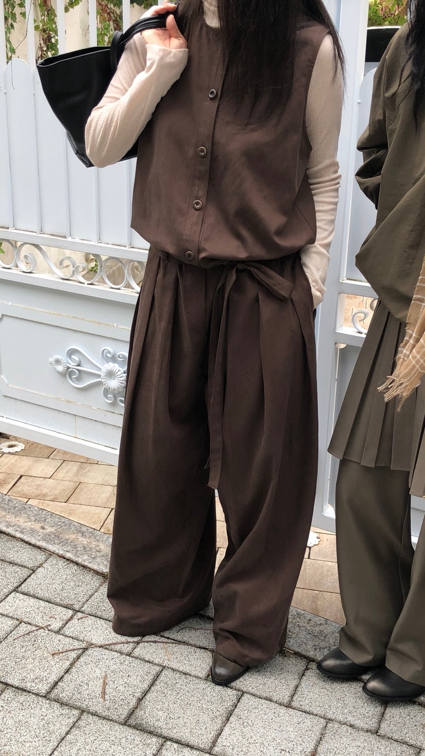 OVER RICH東大門代購女裝新品真品休閑推薦連體褲含腰帶OVER RICH連體褲