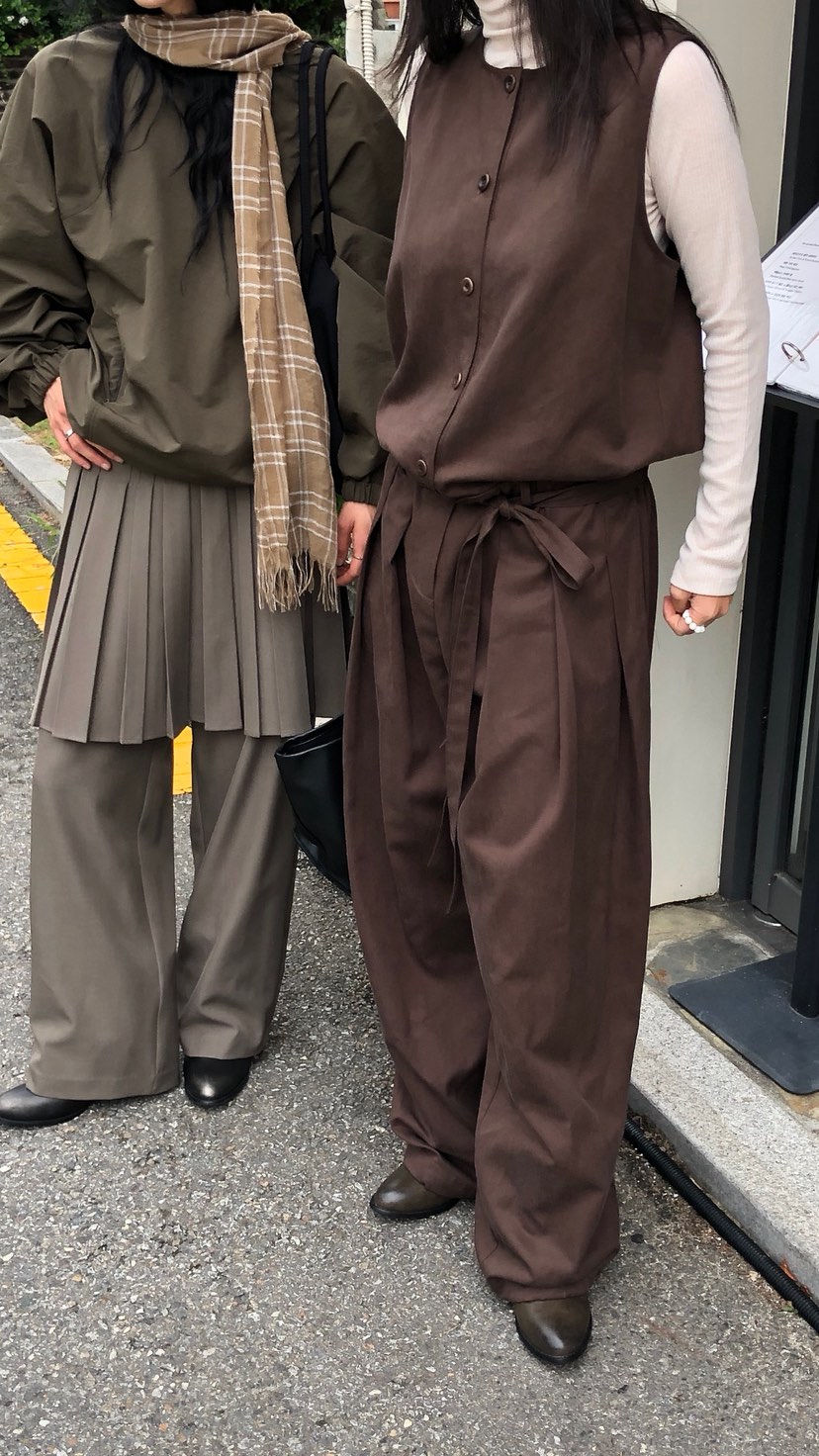 OVER RICH東大門代購女裝新品真品休閑推薦連體褲含腰帶OVER RICH連體褲