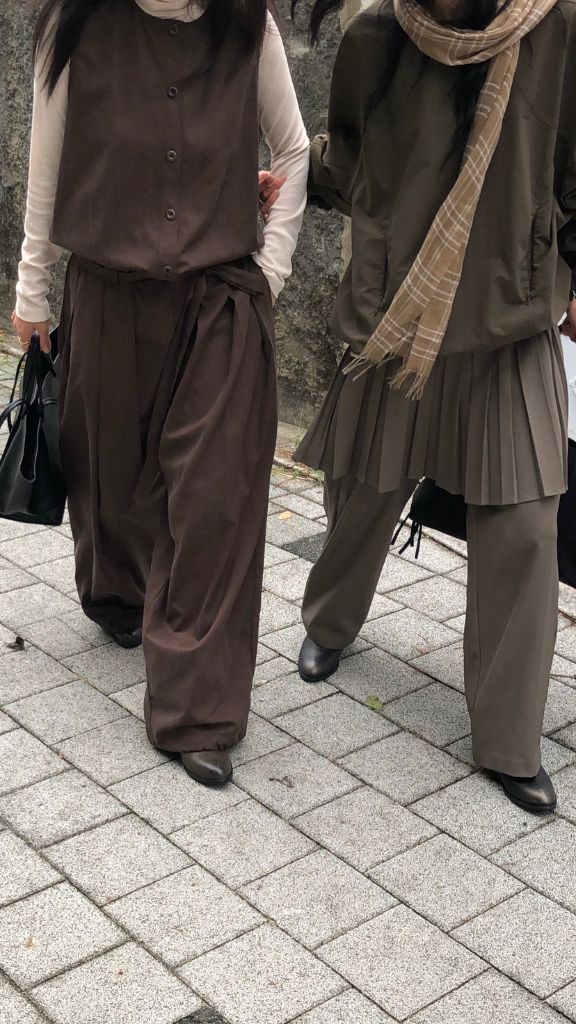 OVER RICH東大門代購女裝新品真品休閑推薦連體褲含腰帶OVER RICH連體褲