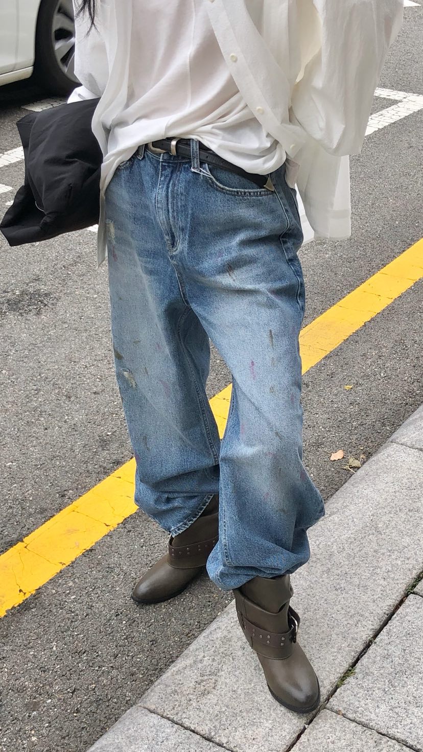 OVER RICH東大門直郵女裝新品真品時尚推薦熱賣人氣牛仔褲OVER RICH牛仔褲