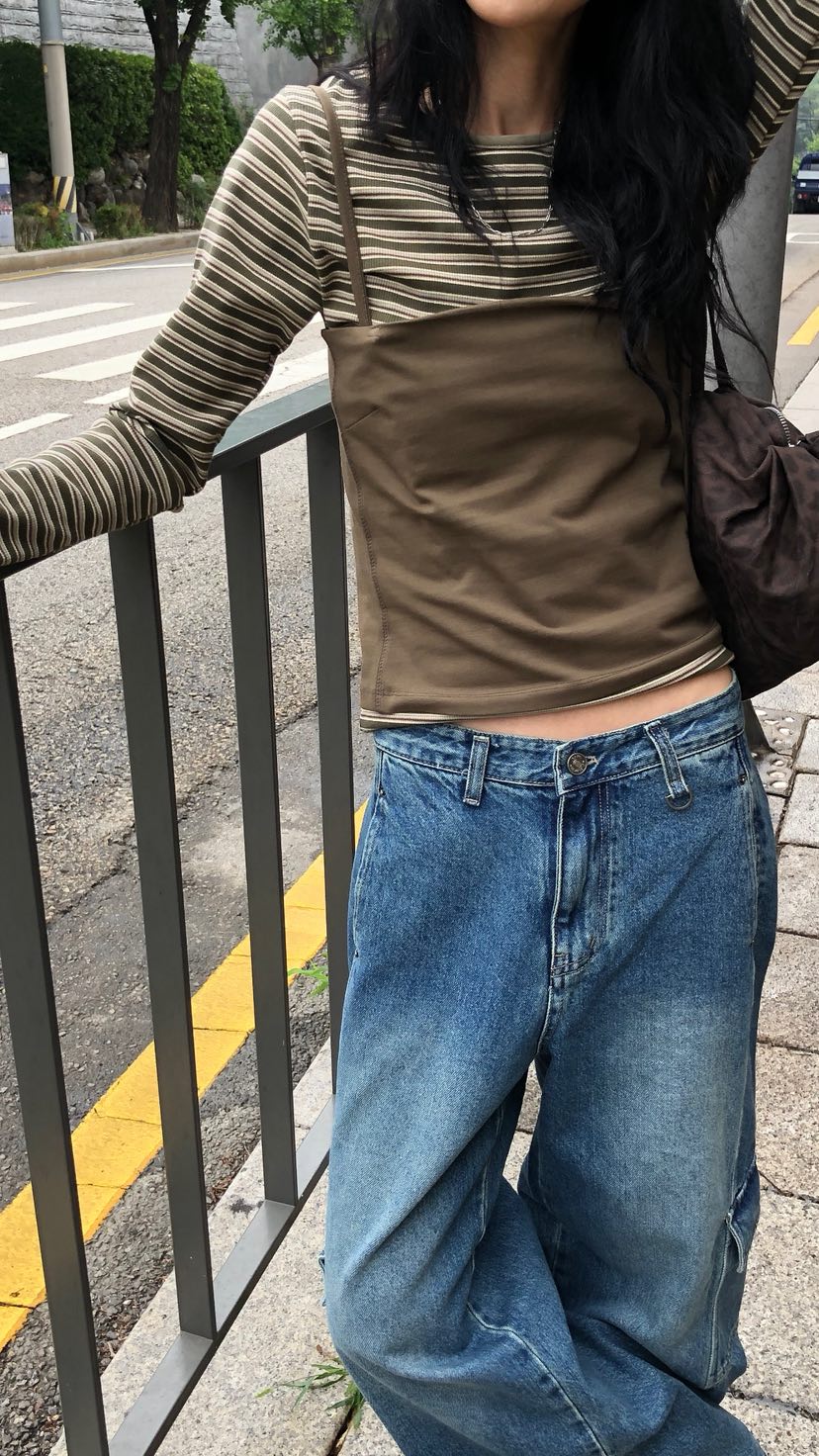 OVER RICH韓國直郵女裝新款熱賣時尚推薦人氣休閑長袖T恤OVER RICH長袖T恤