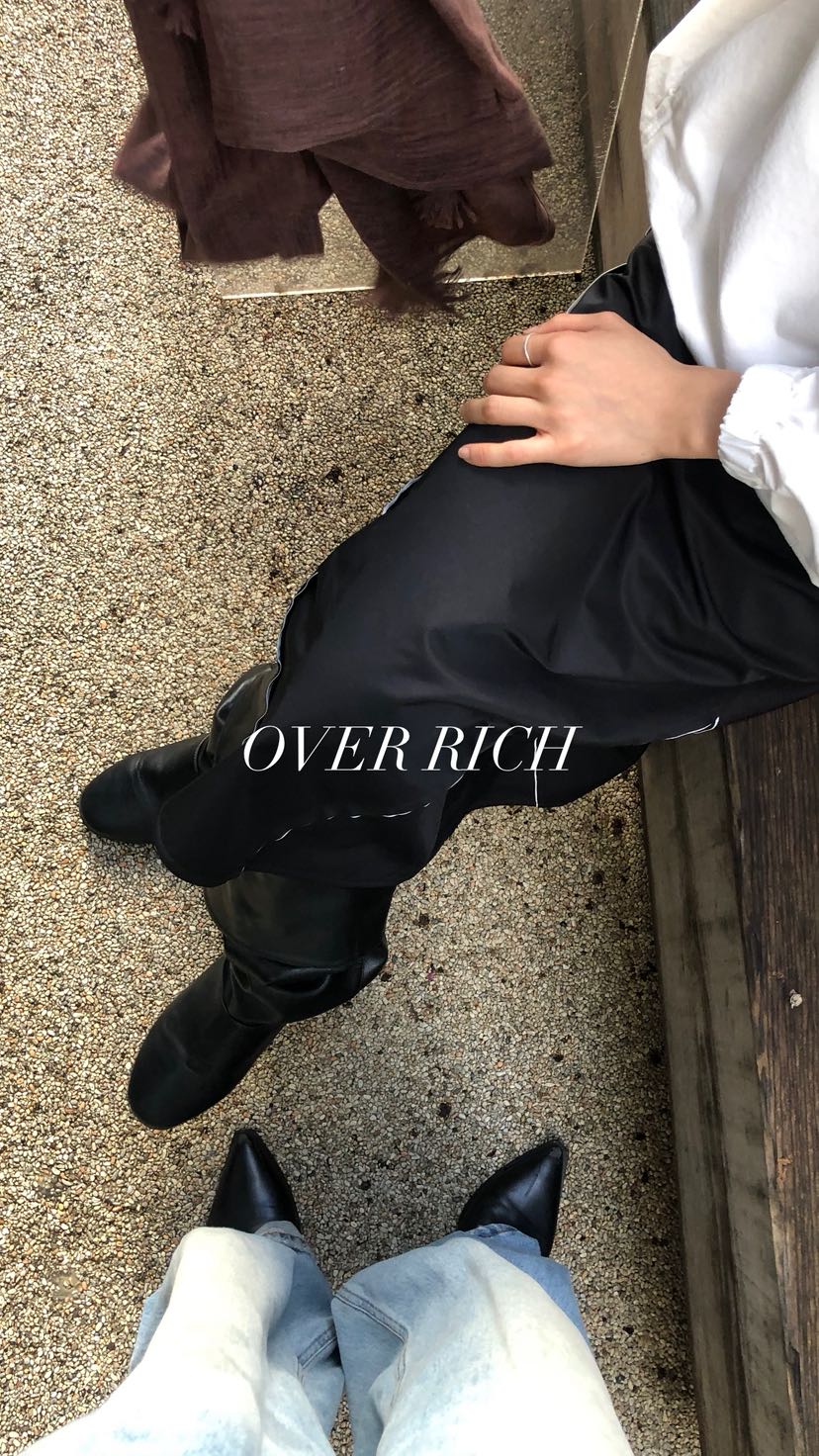 OVER RICH韓國直郵女裝新品時尚熱賣休閑人氣半身裙中短裙OVER RICH半身裙/中短裙