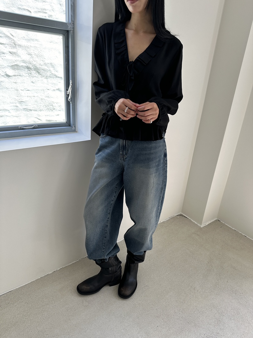 NDE東大門實拍女裝新款人氣真品熱賣推薦時尚休閑牛仔褲BOHEME_NDE牛仔褲