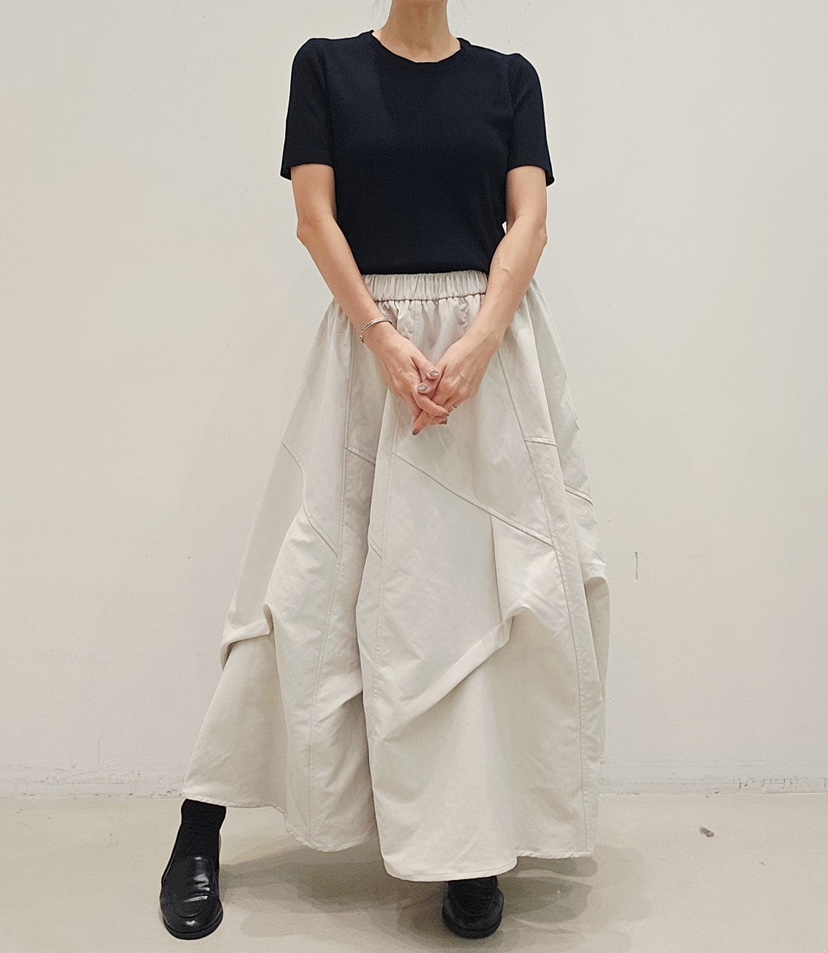 NEOUL東大門代購女裝新款推薦時尚熱賣真品休閑人氣長裙NEOUL/ahin雙領標簽長裙
