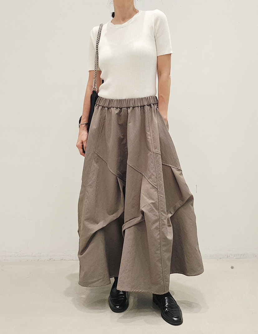 NEOUL東大門代購女裝新款推薦時尚熱賣真品休閑人氣長裙NEOUL/ahin雙領標簽長裙