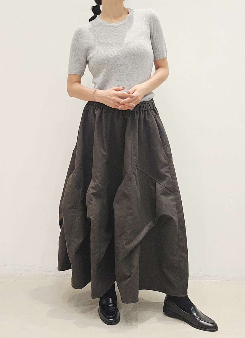 NEOUL東大門代購女裝新款推薦時尚熱賣真品休閑人氣長裙NEOUL/ahin雙領標簽長裙