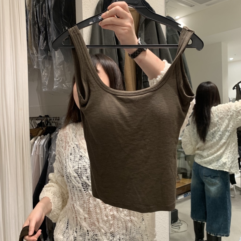 SSENIQUE東大門直郵女裝新品人氣熱賣時尚休閑吊帶背心無袖SSENIQUE吊帶/背心圖色5卡其