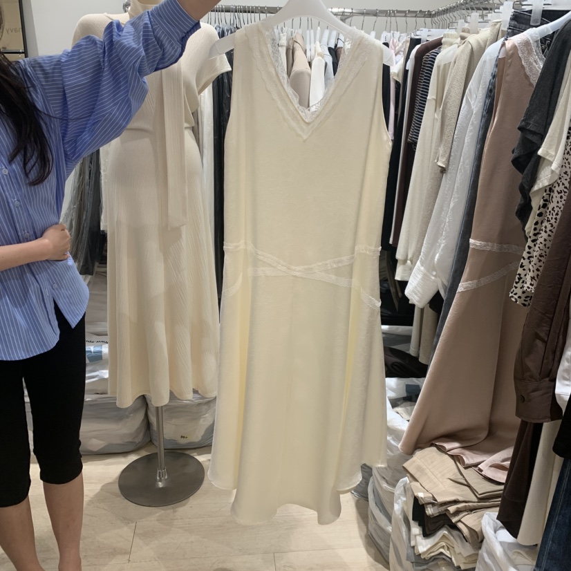 LOVE SOME韓國直郵女裝新款休閑真品推薦時尚連衣裙蕾絲LOVE SOME連衣裙