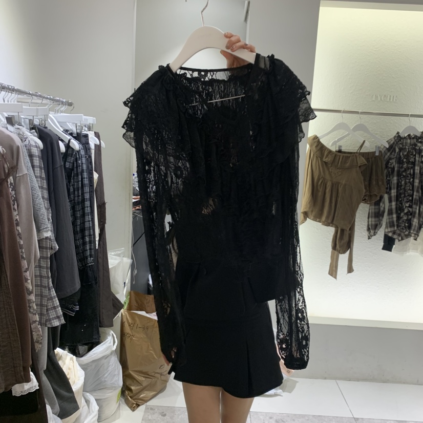 TYCHE東大門代購女士新品時尚真品人氣推薦襯衫蕾絲衫蕾絲TYCHE襯衫/蕾絲衫圖色2