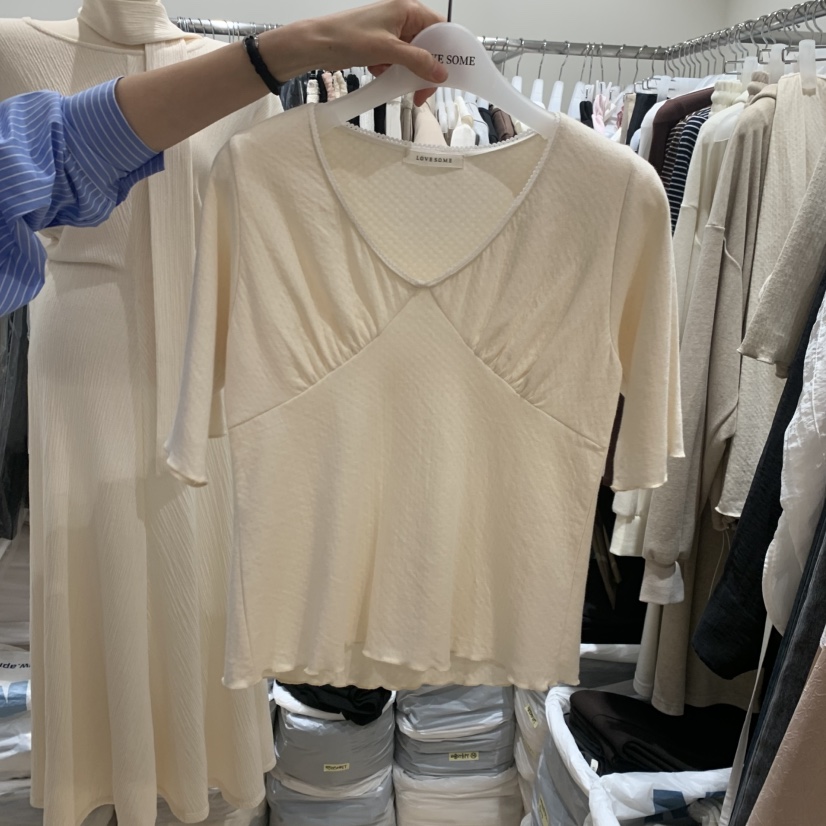 LOVE SOME東大門實拍女裝新品休閑熱賣推薦真品人氣時尚T恤LOVE SOMET恤圖色1米