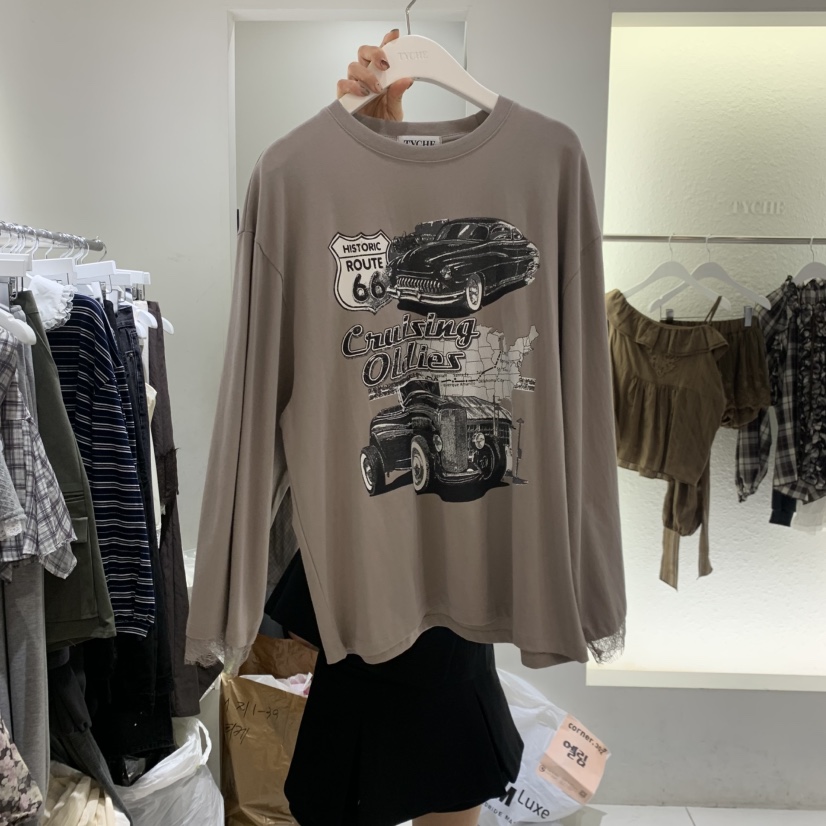 TYCHE韓國直郵女裝新款人氣推薦熱賣休閑真品時尚長袖T恤TYCHE長袖T恤圖色2