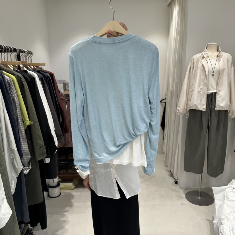 IRVINE東大門直郵女士新品推薦人氣時尚真品休閑熱賣長袖T恤IRVINE長袖T恤