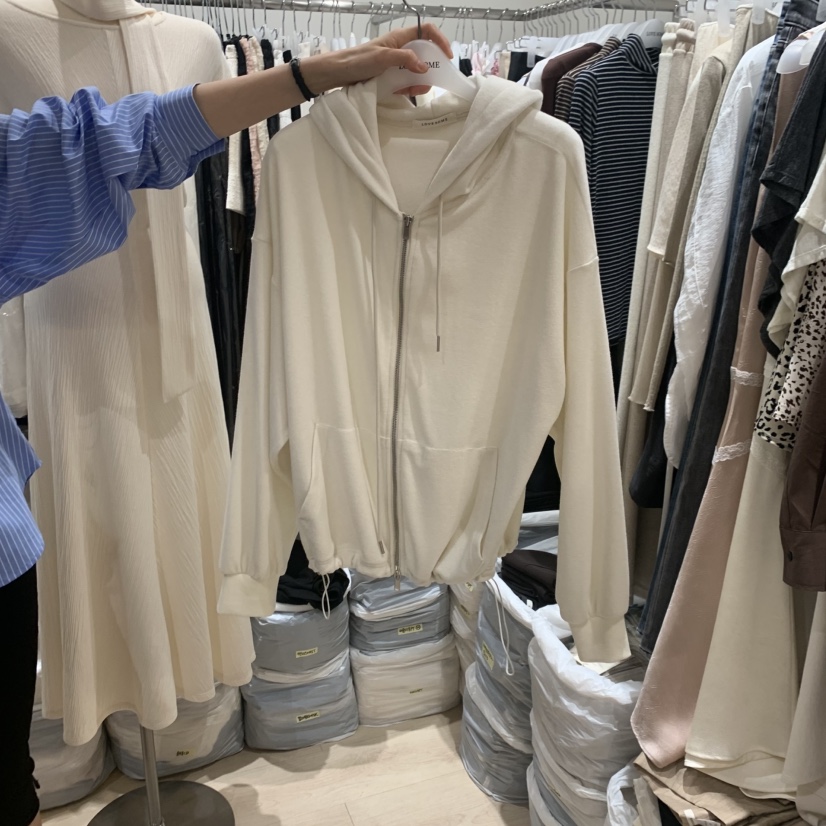 LOVE SOME東大門實拍女士新品休閑衛衣拉鏈連帽衫不含內搭LOVE SOME衛衣圖色1