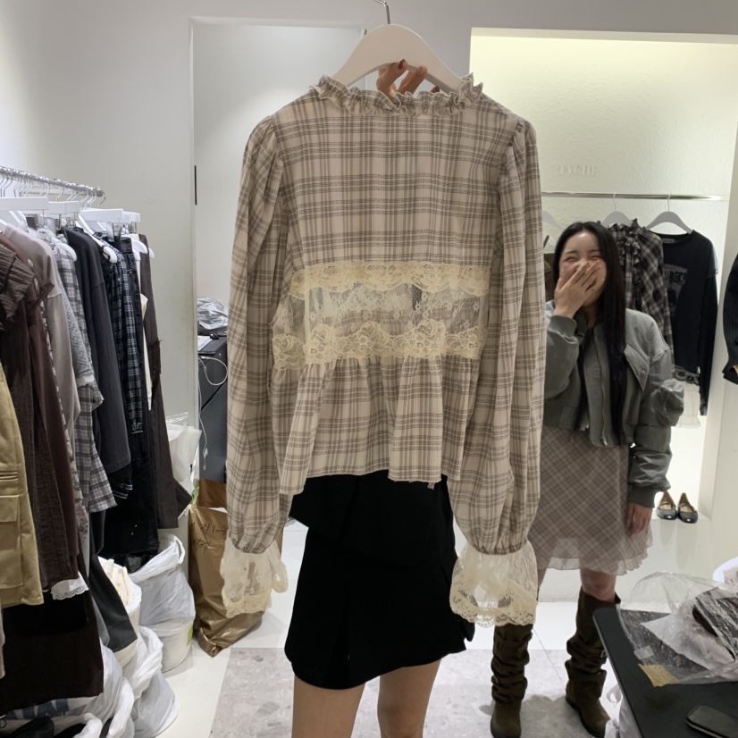 TYCHE東大門直郵女士新品休閑熱賣推薦時尚真品襯衫蕾絲衫TYCHE襯衫/蕾絲衫