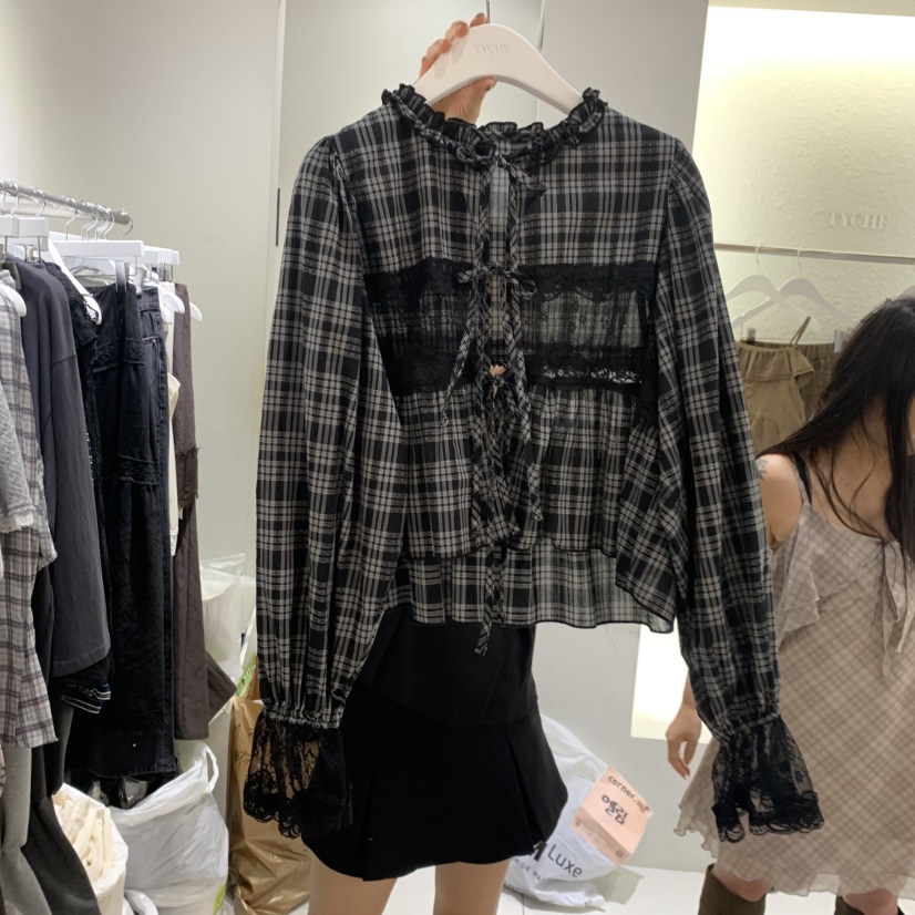 TYCHE東大門直郵女士新品休閑熱賣推薦時尚真品襯衫蕾絲衫TYCHE襯衫/蕾絲衫圖色2