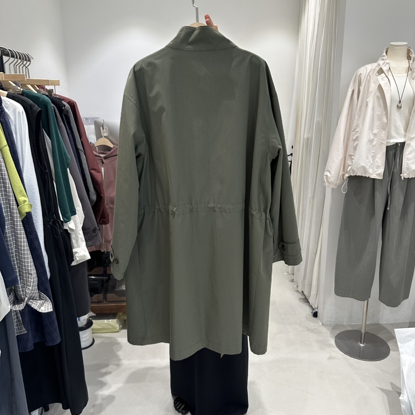 IRVINE東大門代購女裝新品推薦時尚人氣休閑熱賣長款風衣IRVINE長款風衣