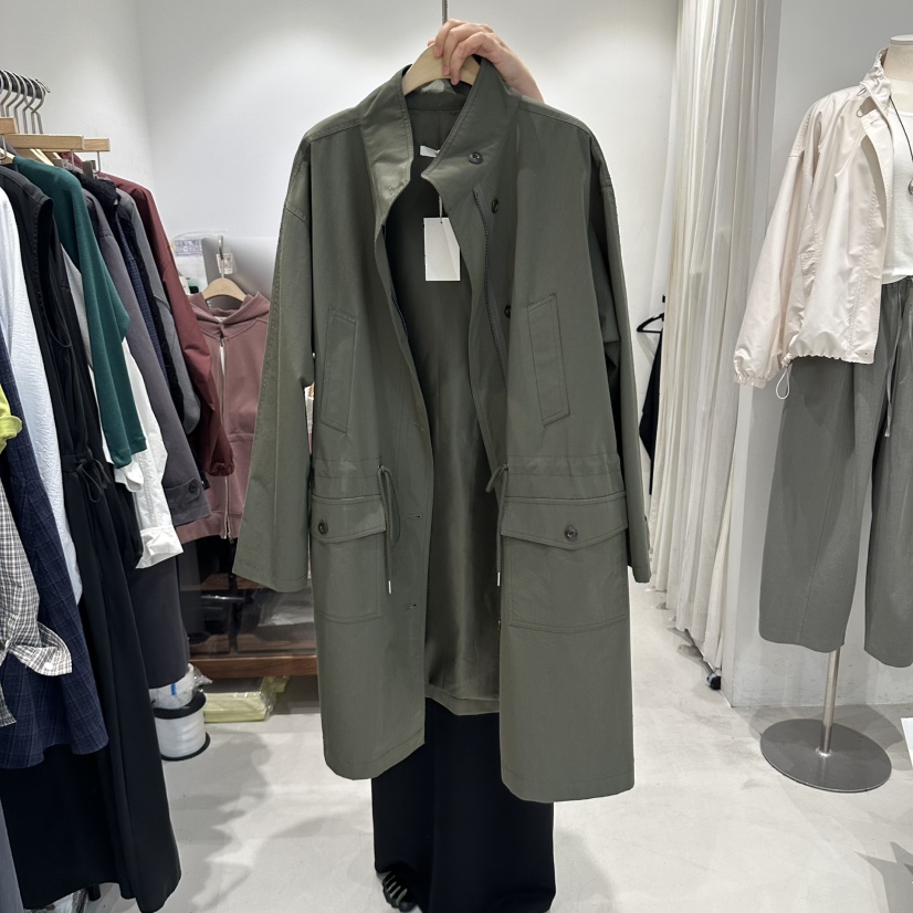 IRVINE東大門代購女裝新品推薦時尚人氣休閑熱賣長款風衣IRVINE長款風衣圖色2