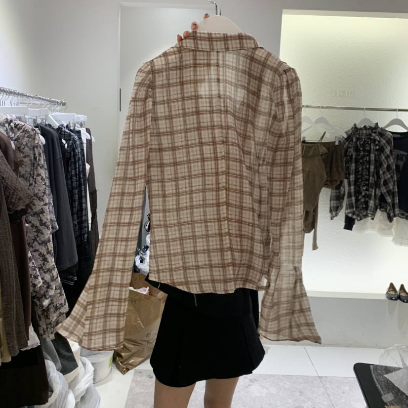 TYCHE韓國直郵女士新款休閑真品推薦熱賣時尚人氣襯衫蕾絲衫TYCHE襯衫/蕾絲衫