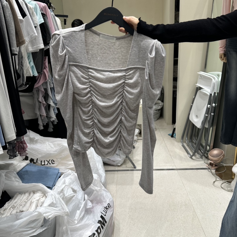 MONOPOLY東大門代購女裝新品休閑人氣真品熱賣時尚長袖T恤MONO_POLY長袖T恤圖色2