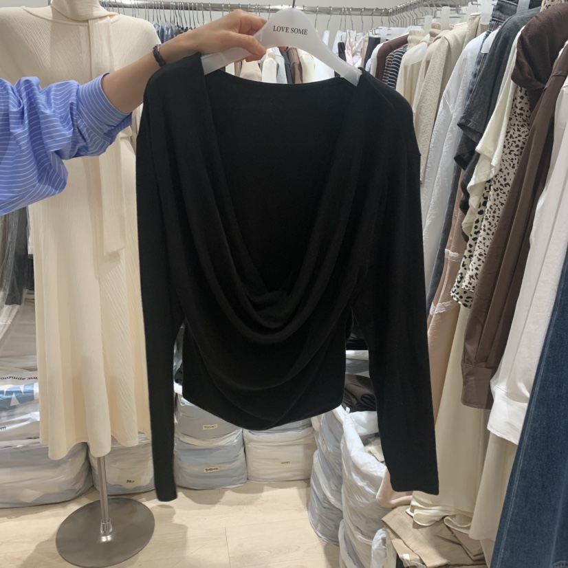 LOVE SOME韓國直郵女裝新款時尚熱賣休閑長袖T恤不含項鏈LOVE SOME長袖T恤圖色2