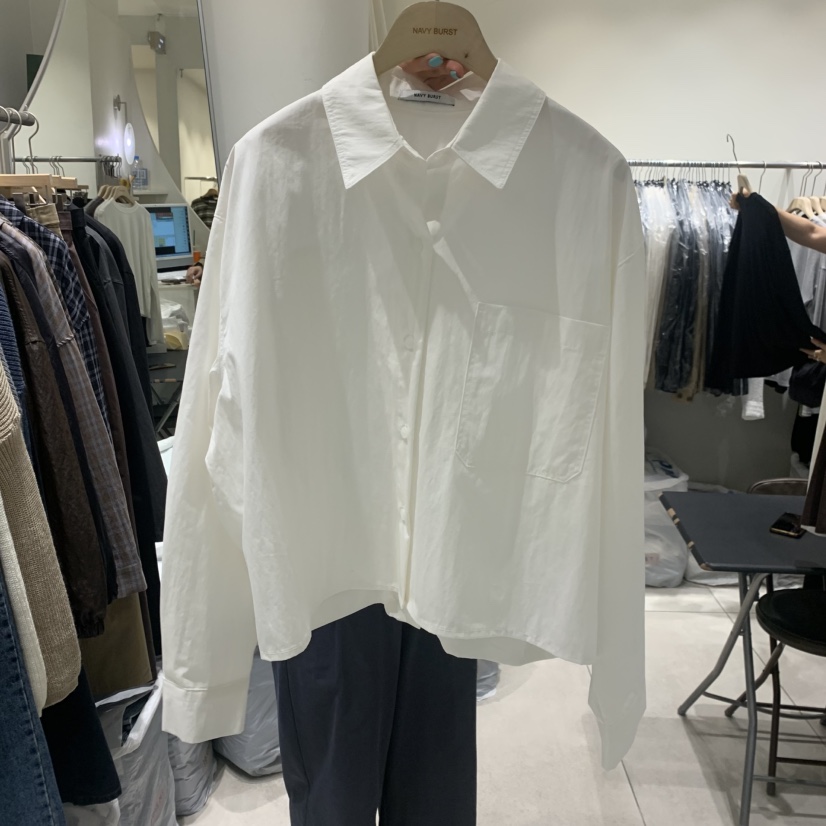 NAVYBURST東大門代購女裝新品熱賣推薦休閑人氣襯衫蕾絲衫NAVY BURST襯衫/蕾絲衫圖色1
