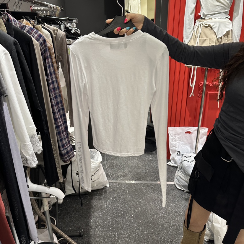 RARE CLOSET韓國直郵女裝新品人氣休閑推薦時尚真品長袖T恤RARE CLOSET長袖T恤