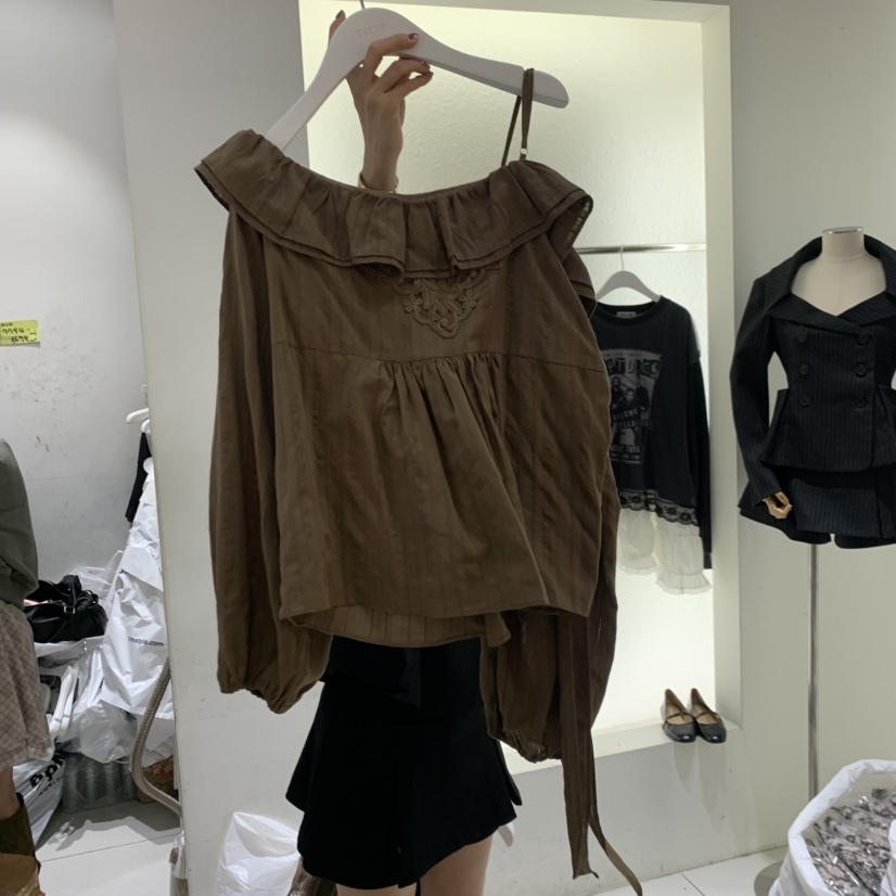 TYCHE東大門直郵女士新款真品人氣熱賣時尚推薦襯衫蕾絲衫TYCHE襯衫/蕾絲衫圖色2