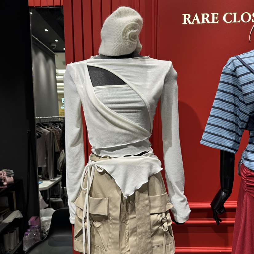 RARE CLOSET東大門實拍女裝新品真品人氣推薦熱賣長袖T恤RARE CLOSET長袖T恤圖色1
