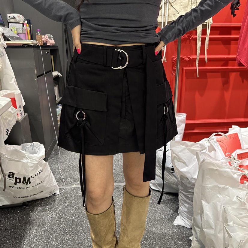 RARE CLOSET東大門代購女士新款推薦時尚休閑真品人氣短裙RARE CLOSET短裙圖色2