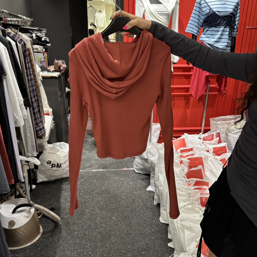 RARE CLOSET東大門代購女裝新款時尚人氣真品推薦衛衣鏤空RARE CLOSET衛衣
